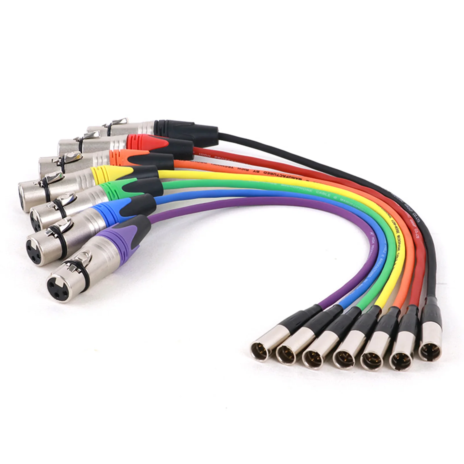 0.3M-15M Colorful Mini XLR 3Pin to 3Pin XLR Audio Cable for Microphone Camera Male to Female Audio Line adapter Shielded Cable