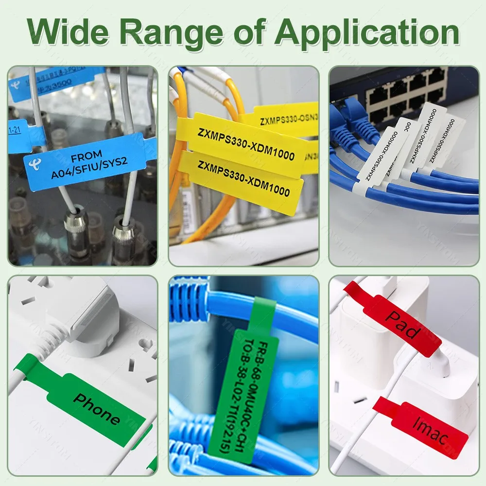 30-50 مللي متر الحرارية لفات الورق ملصق لاصق أوراق أبيض اللون شفافة كابل لفة 3 قطعة مجموعة واحدة لطابعة الملصقات #6