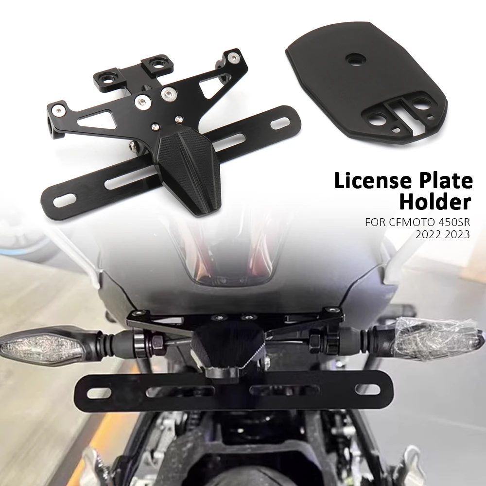 

License Plate Holder For CFMOTO 450SR 450sr 450 SR 2022 2023 Motorcycle Accessories Tail Tidy Fender Eliminator Frame Bracket