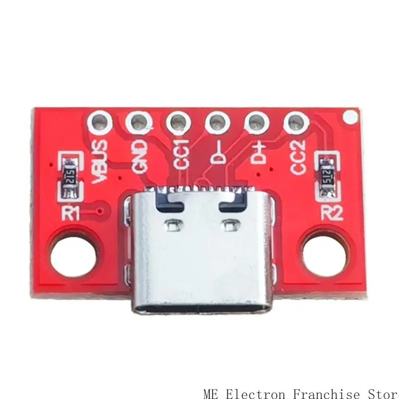 T5EA 10pcs Type C Женская тестовая плата USB 3,1 плата печатной платы от 16p до 2,54 мм разъемы