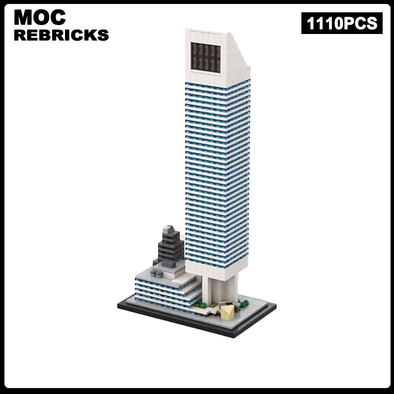 Modern Architecture Series Citigroup Center MOC 1:800 Edifice Building Blocks Assembly Model Bricks Classic Display Kid Toy Gift