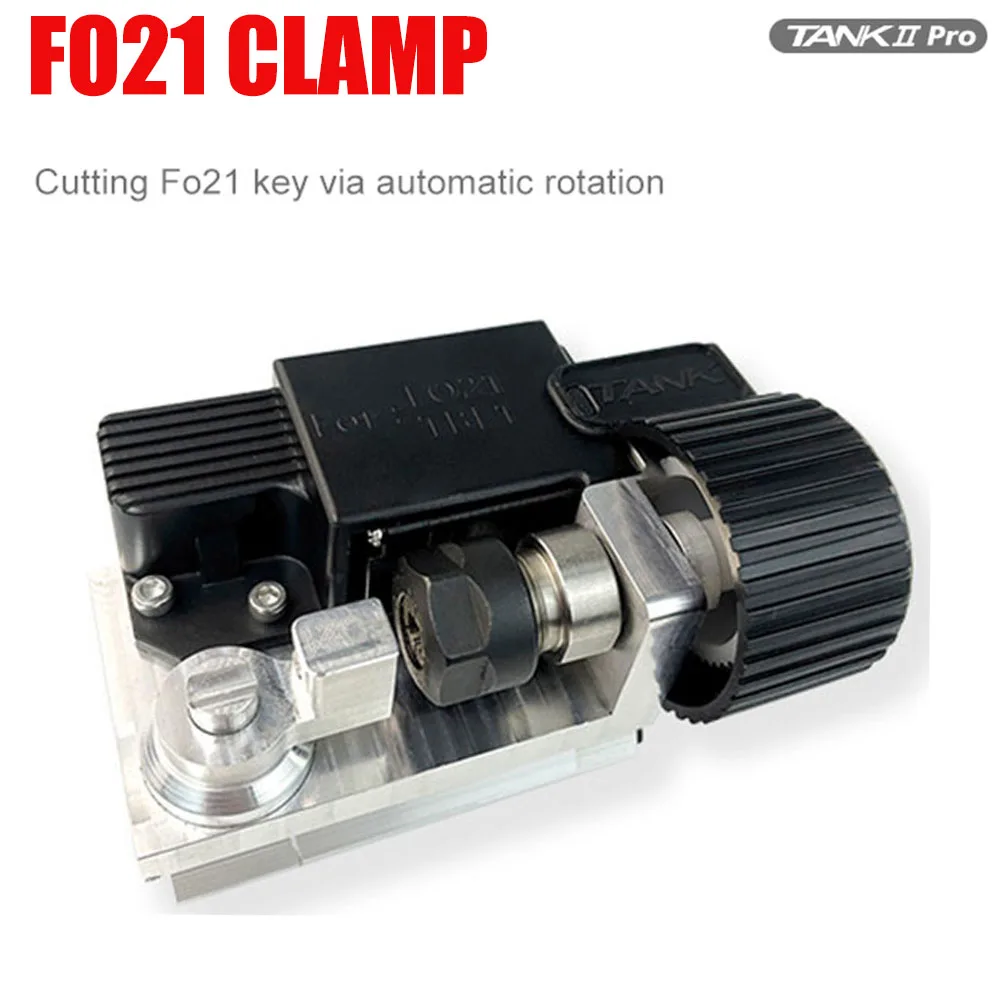 2024 New 2M2 Tank Key Cutting Machine Fixture FO21 Rotary Clamp for Ford-Mondeo-jaguar auto key cutting machine