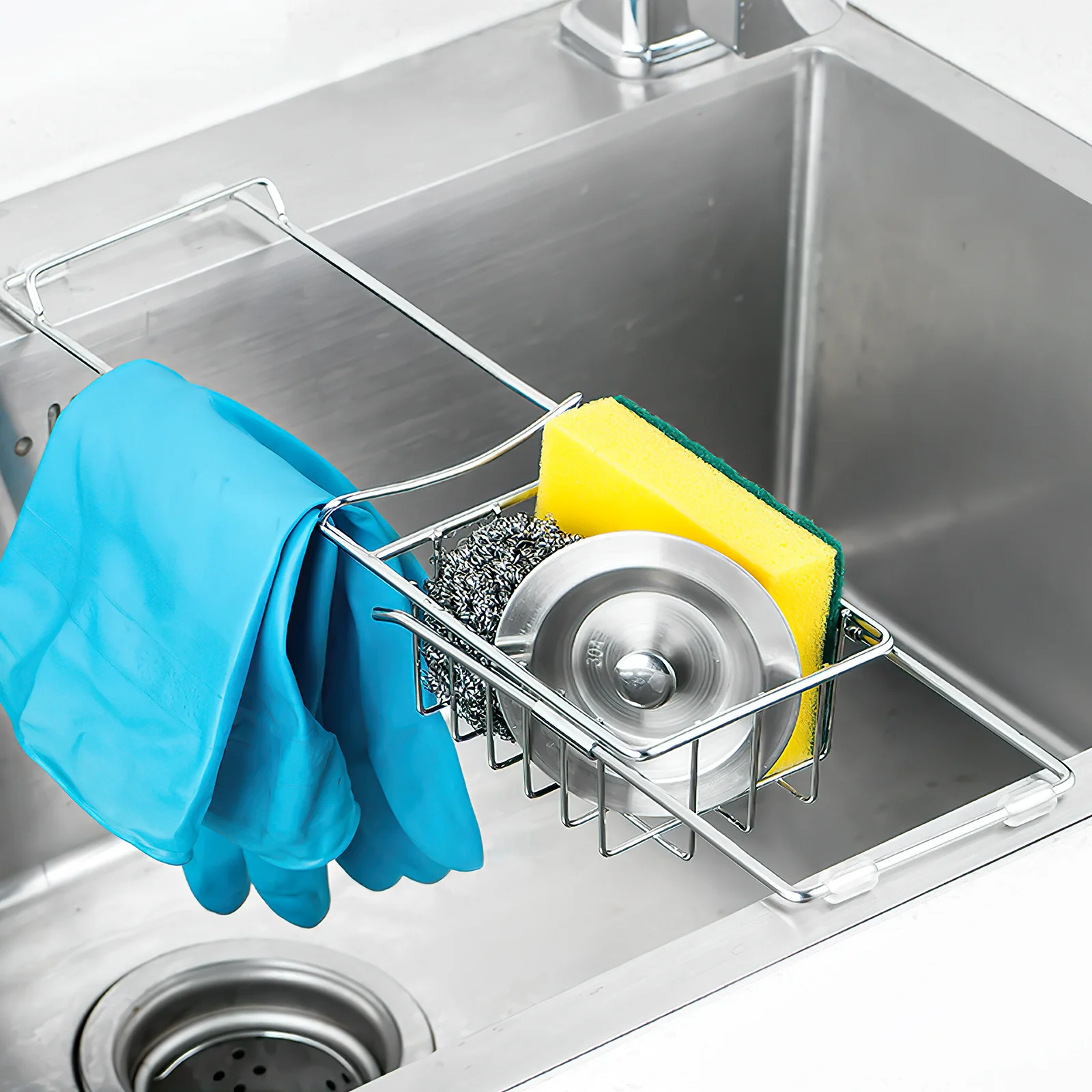 

Retractable Sink Dish Drying Rack Black Extendable Kitchen Tableware Vegetable Fruit Drain Basket Over Sink Dish Drainer