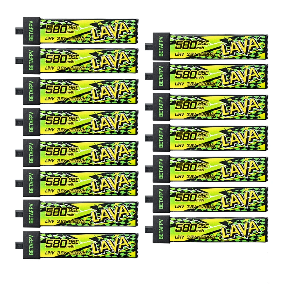 NEW BETAFPV 580mAh Battery LAVA II 1S 95C 3.8V LiHV Battery BT2.0