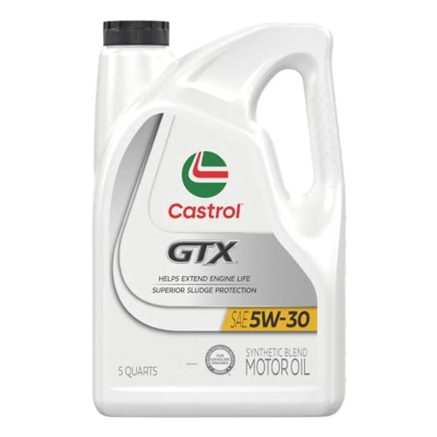 

Моторное масло GTX 5W-30 синтетическое смешанное, 5 кварт, для высокопроизводительных двигателей при экстремальных температурах, идеально для ежедневного вождения и тяжелых условий эксплуатации