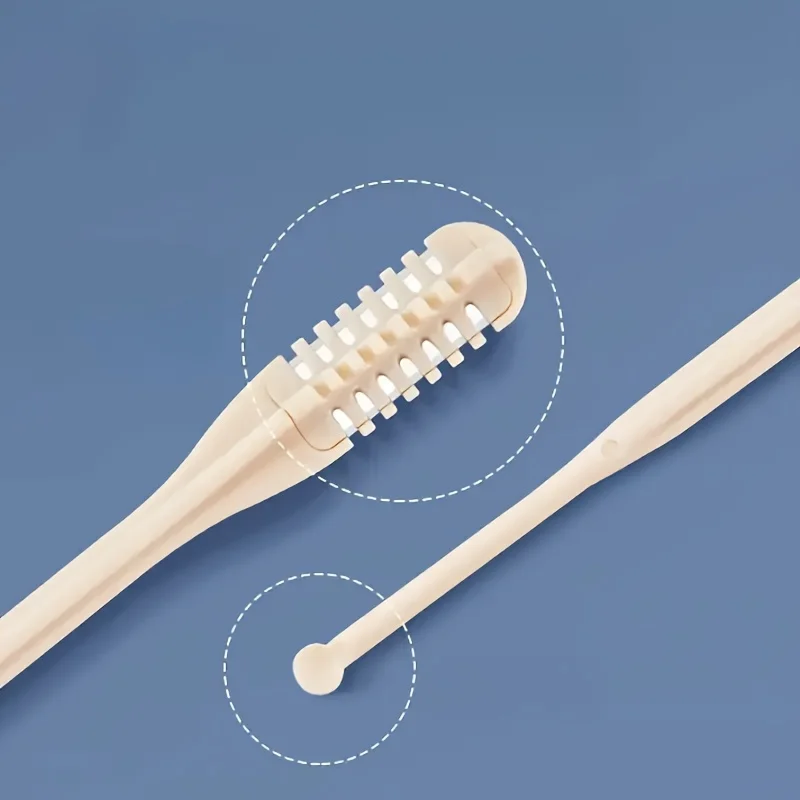 1/2-teiliges manuelles Nasenhaartrimmer-Set. 360 ° Rotierender Trimmer, doppelseitige Klinge, leicht zu reinigen, aus Kunststoff. – Detail 5