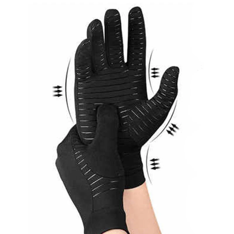 Mens Gloves Copper Fiber Spandex Touch Screen Running Sports Winter Warm Thermal Gloves Men Football Gloves Silk Gloves