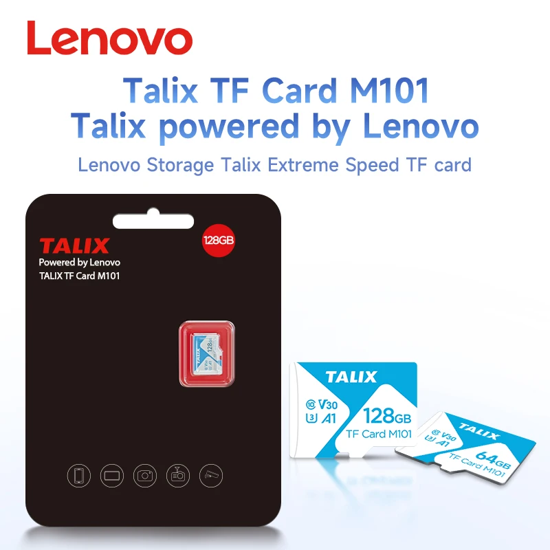 Lenovo TALIX TF Card 32GB 64GB 128GB 256GB 512GB Class10 V30 A1