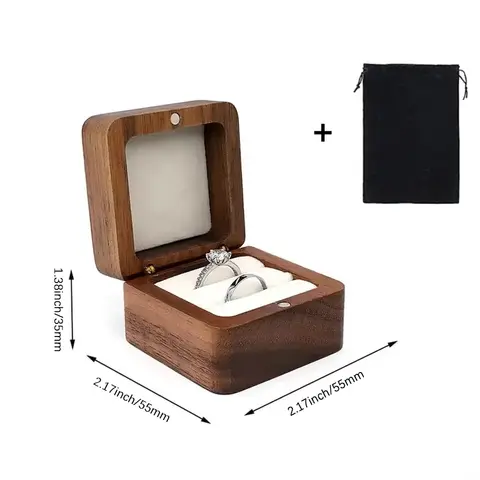 10 best sales लकड़ी का रिंग बॉक्स - №3