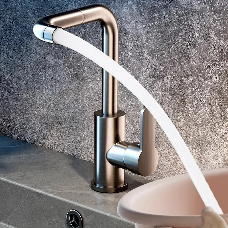 

Basin Faucet Household Hot and Cold Mixing Tap 360° Rotation Bathroom Faucets Single Handle Toilet Countertop Washbasin Tap