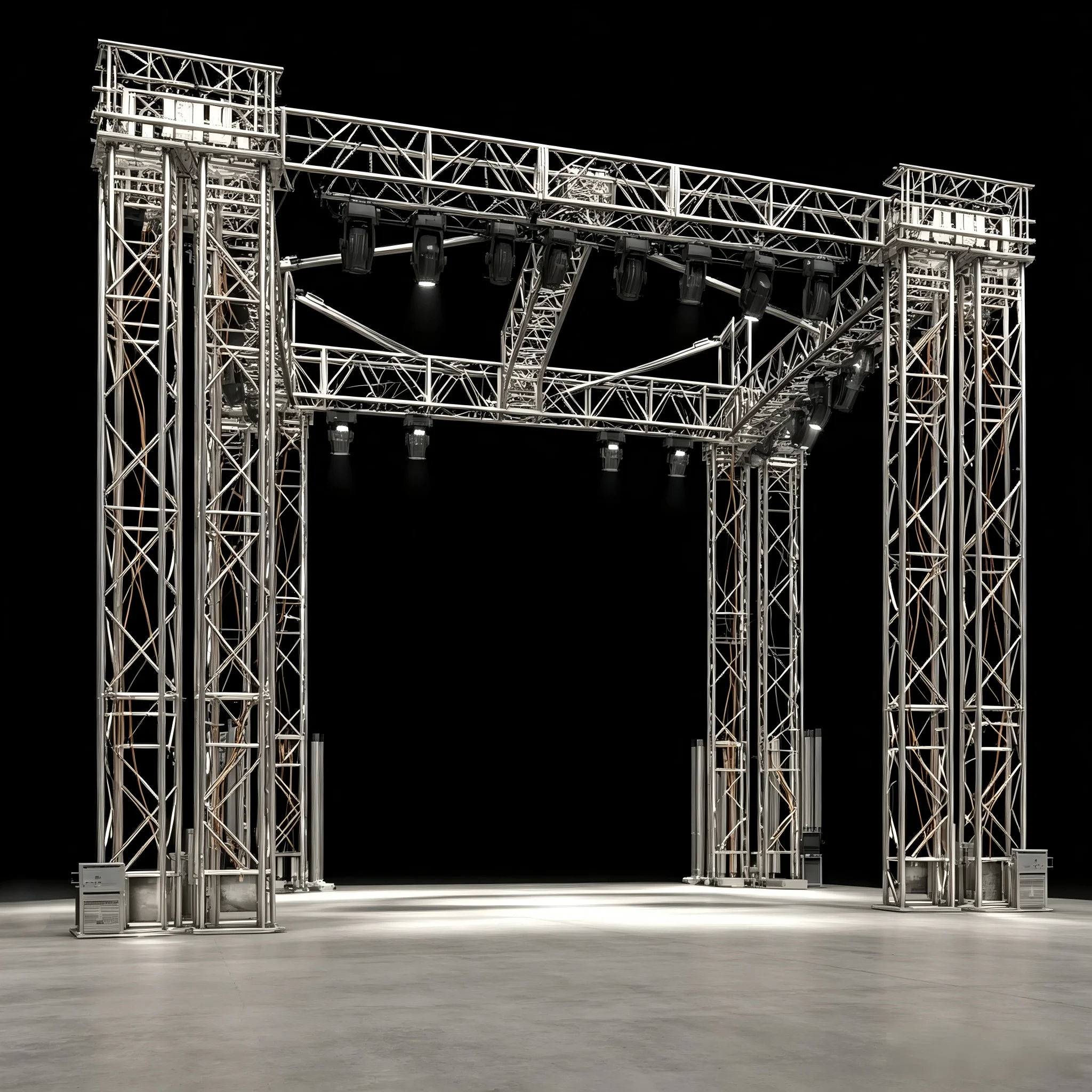 【Factory Wholesale】Ground Support Aluminum Alloy Modular Heavy Load For System For LED Display Rental Outdoor Wedding Event Show