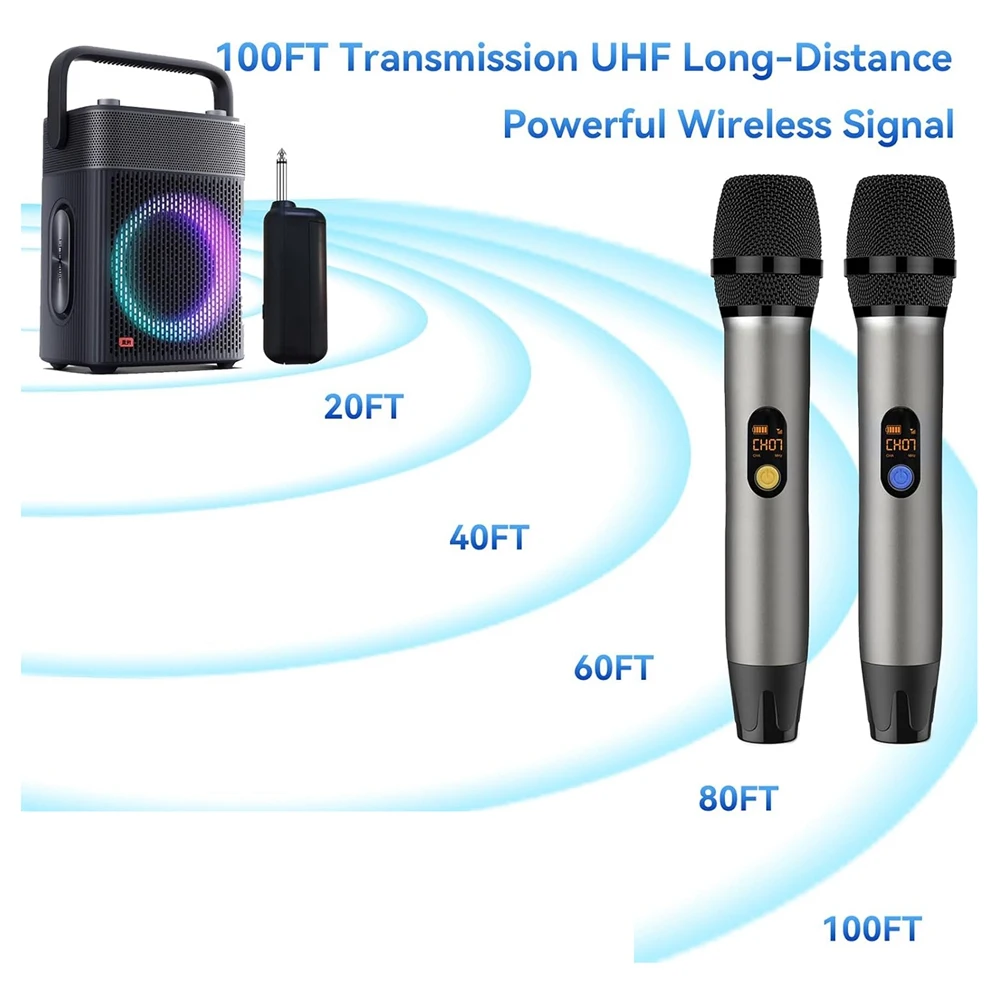 Popular UHF Cordless Wireless Microphone Handheld Dynamic Professional
