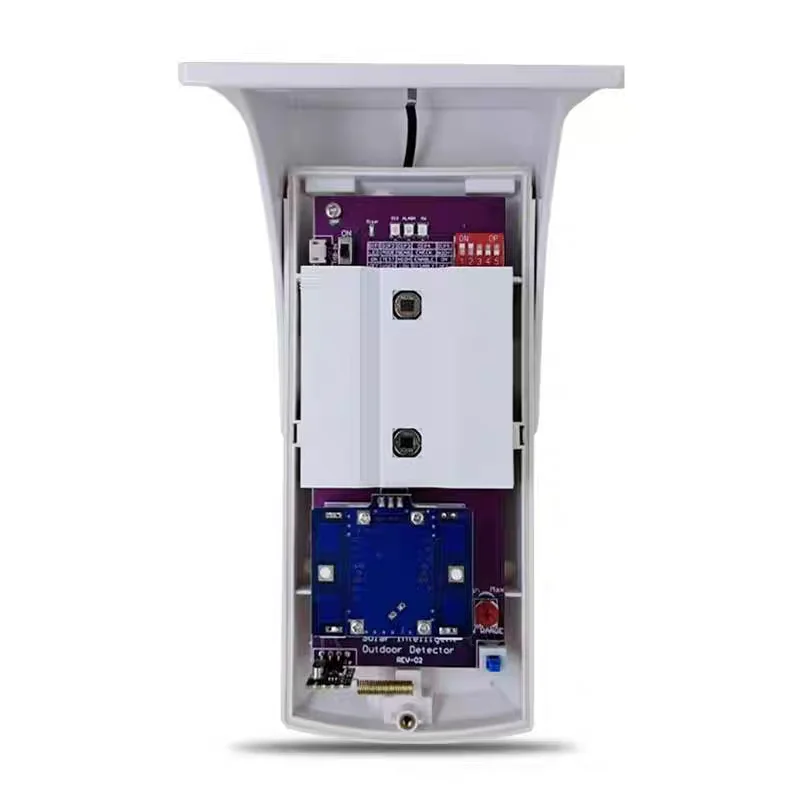 Solar Powered USB Charge 3-Tech Wireless 2PIR+MW Motion Sensor 433MHz EV1527 Anti-Pet 25KG, 108° 12 Meter Detection Coverage