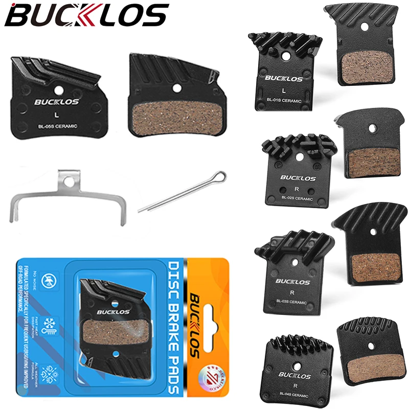 BUCKLOS Ceramic Bicycle Brake Pad Bike Hydraulic Brakes Pads Road MTB Bike Brakes Pads for Shimano L05A J04C J05A H03A N03A NUTT