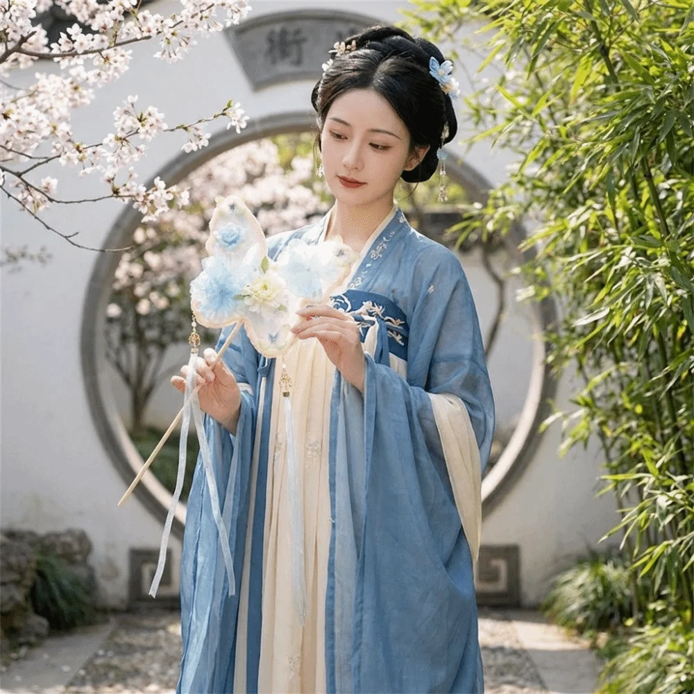 Fairy Theme Handmade Butterfly Handheld Fan Decorative with Tassel Chinese Style Fan Long Handled Fairy Fan Dance Performance