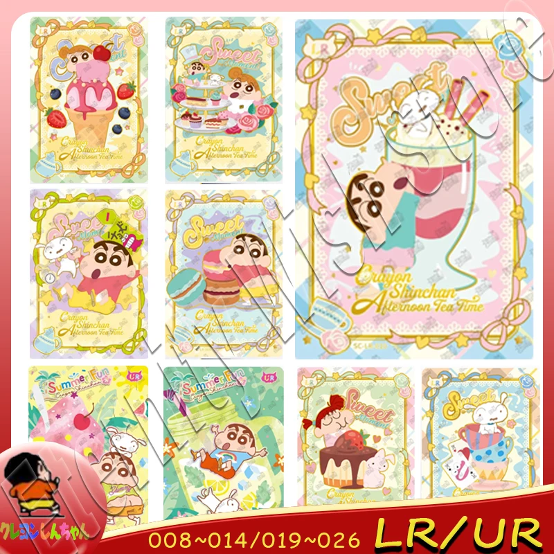 Original Crayon Shin Chan LR  008-014 / UR 019-026 Cards Anime Characters Commemorative Collection Card