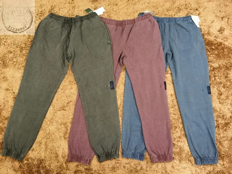 

Classic Loose Heavyweight Waed Tee Color Four ket Casual Sweatpants with Small Embroidery Label Faionable Urban Cott...