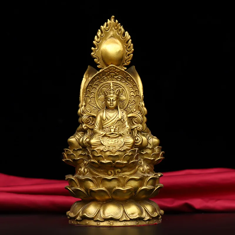 

Three-Sided Copper , Ksitigarbha And Arya Avalokiteshvara Ornaments Guanyin Sakyamuni Buddha Earth Tibeta