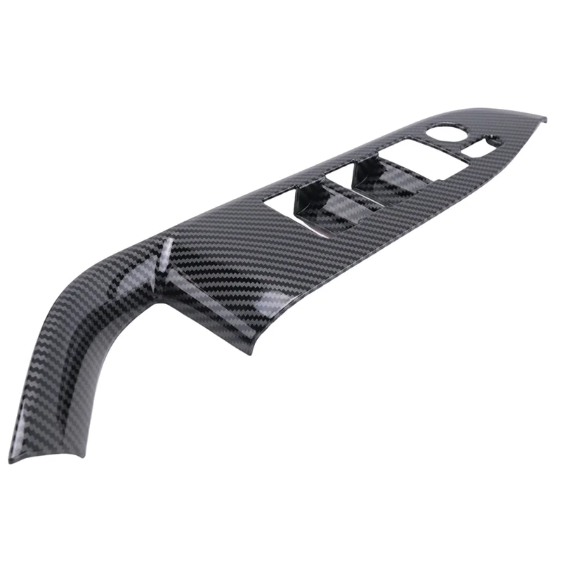 Car Window Glass Lift Switch Button Panel Cover Trim Sticker ABS Carbon Fiber Door Armrest RHD For Toyota Voxy 2022