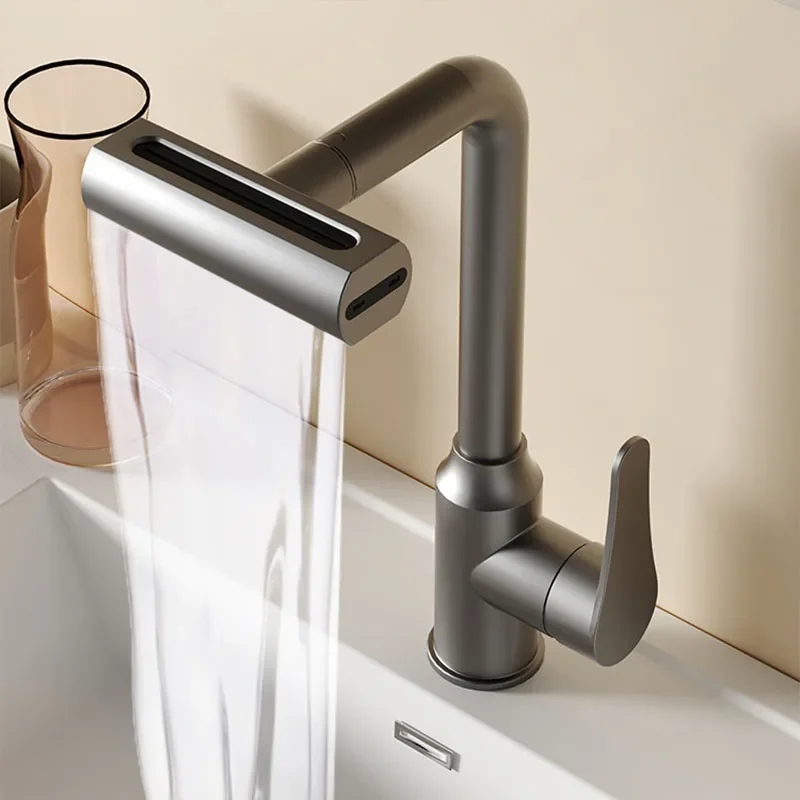 

304 Stainless Steel 4 Pattern Bathroom Basin Faucet Kitchen Sink Faucet Hot & Cold Water Faucet Faucet Bathroom Accessories