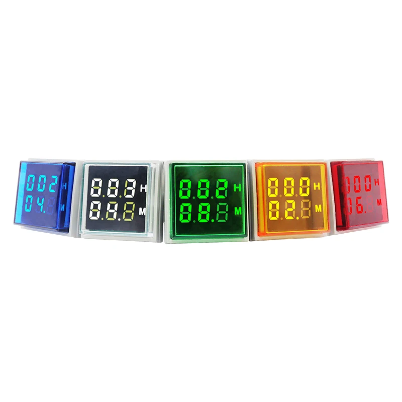 industrial LED Digital Display Square HOURS Indicator Timer 0-999H AC220-380V AD101-22HRS