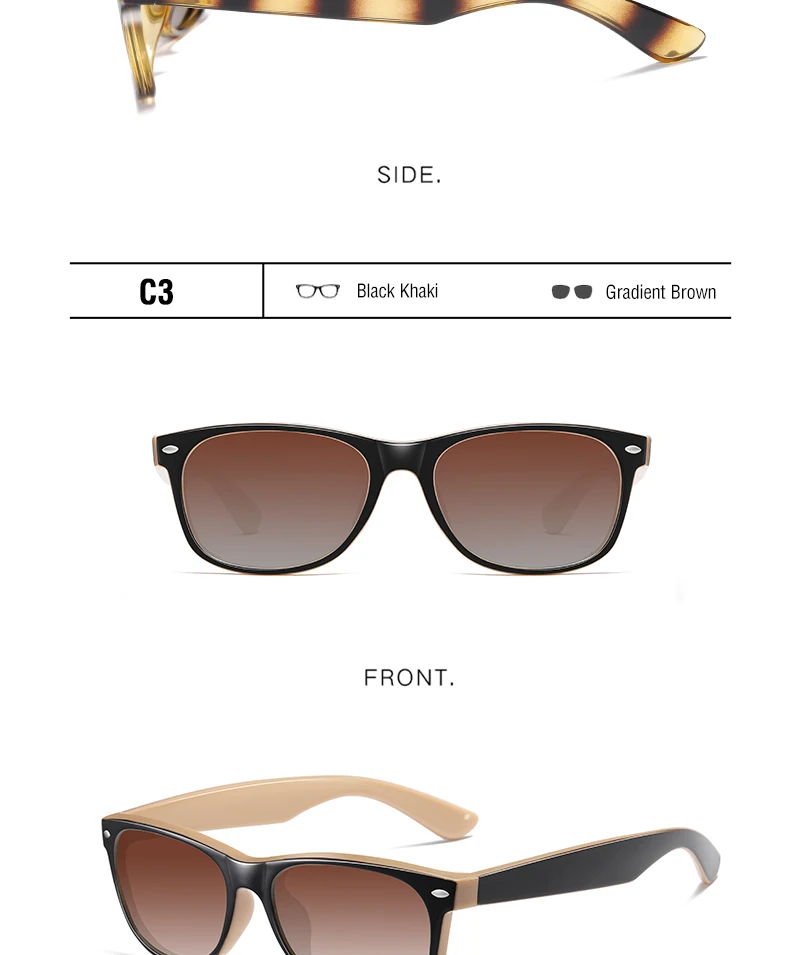CRIXALIS Polarisierte Sonnenbrille für Herren, Retro-Spiegelbrille, für Herren, zum Fahren, Vintage, Reisen, Angeln, klassische Sonnenbrille für Damen, 400 – Detail 14