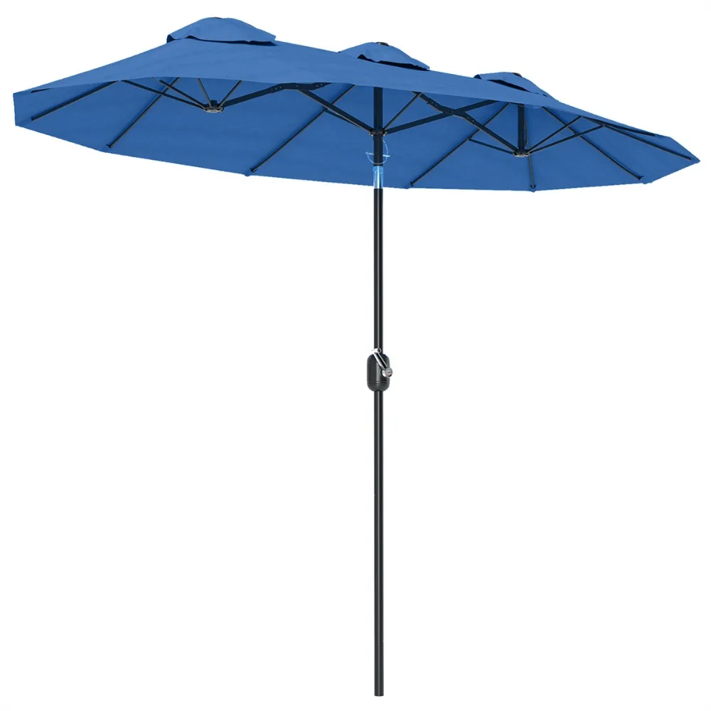 

Outdoor Patio Umbrella Cantilever Umbrella Without Base Navy Blue