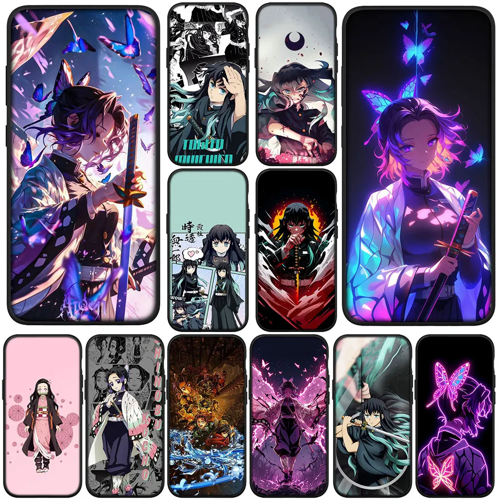 Чехол для Samsung Galaxy Note 20 Ultra 10 8 9 S10 Lite S8 A70 A8 Plus A9 A7 A24 A25 Muichiro Tokito Shinobu Kochou Demon Slayer