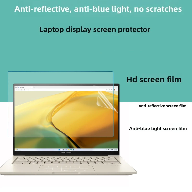 

Для 14,5-дюймового ASUS Zenbook 14X OLED UX3404, пленка для экрана ноутбука, защитная пленка для дисплея высокой четкости, пленка для клавиатуры