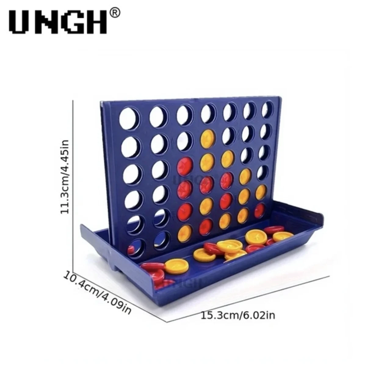 UNGH Four In A Row Bingo Chess Connect Classic Family Board Game Toys Fun Educational Toy for Kids Children Entertainment Game