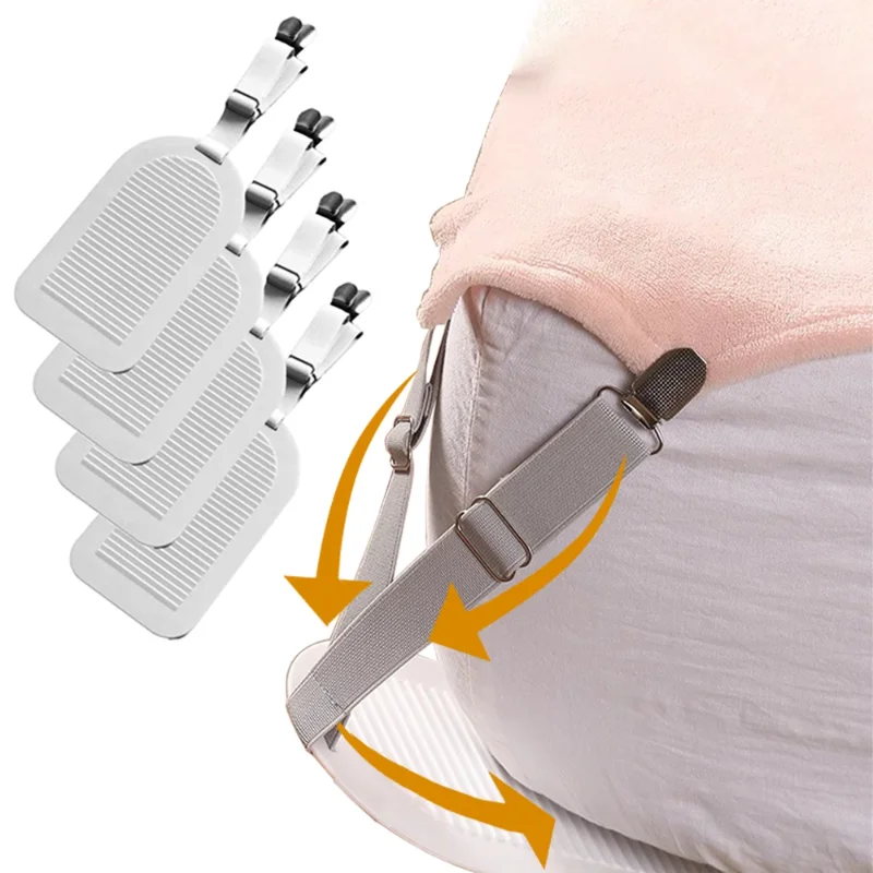 1-8 Stück Versteckte Bettlakenhalter Matratzenschutzsystem für Sofa-Kissen Bettwäsche Rutschfest Unsichtbarer Haushaltsorganizer