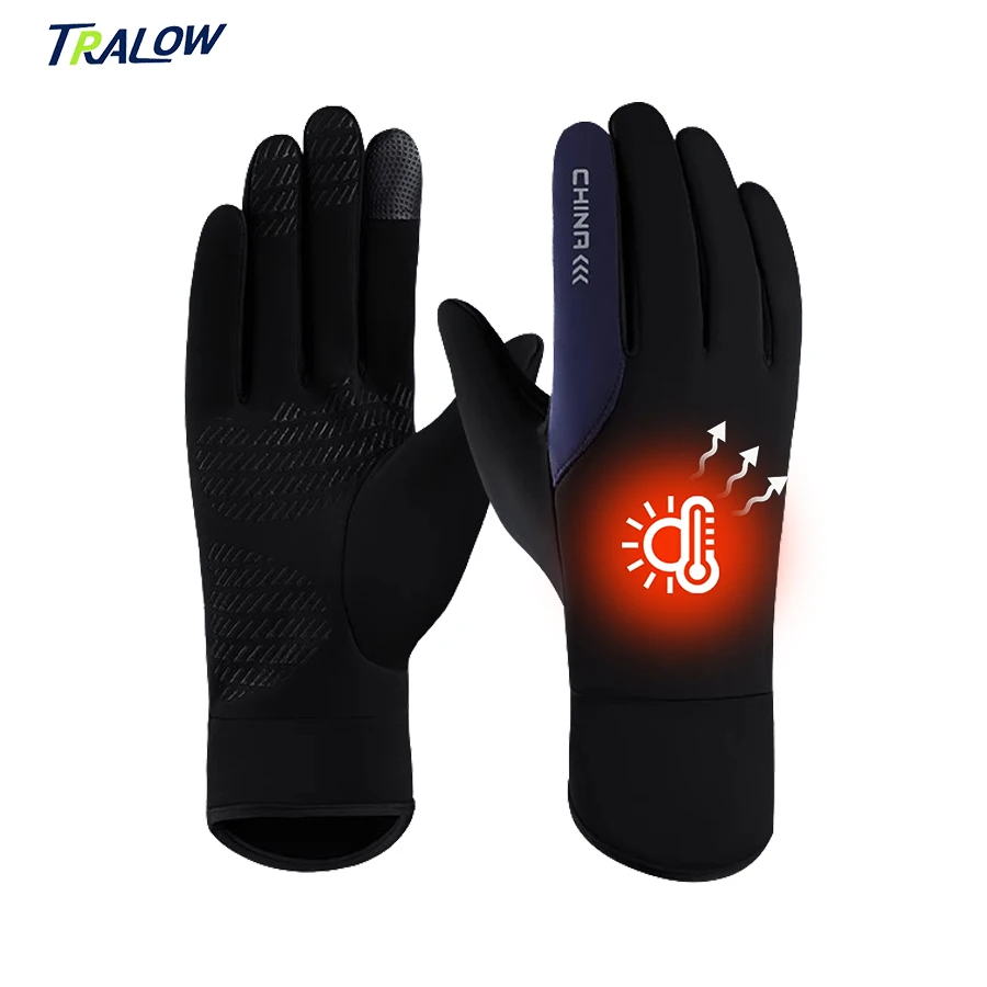 

TRALOW TouchScreen Winter Gloves, Warm Water Resistant Windproof Thermal Gloves for Driving Running Cycling Ski lining Cycling
