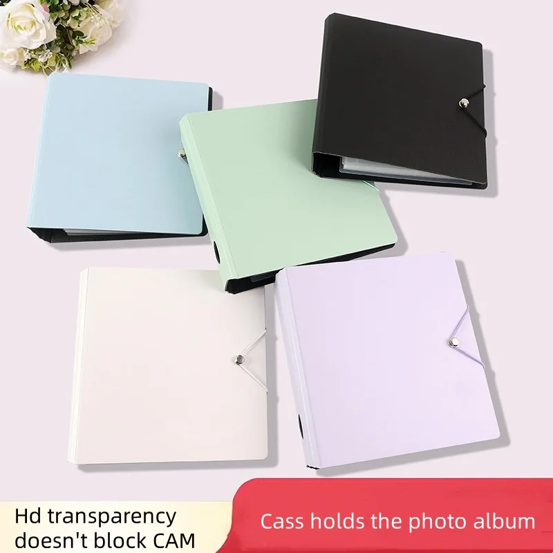 1 3-inch four-cell simple A4/A5 photo storage book 25 loose-leaf transparent star chasing album card book