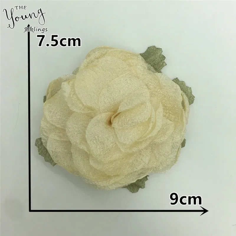 Romantic Rose Artificial 3D flower for Home decoration Bride Wedding dress party DIY Clothing Hats Accessories Craft supplies