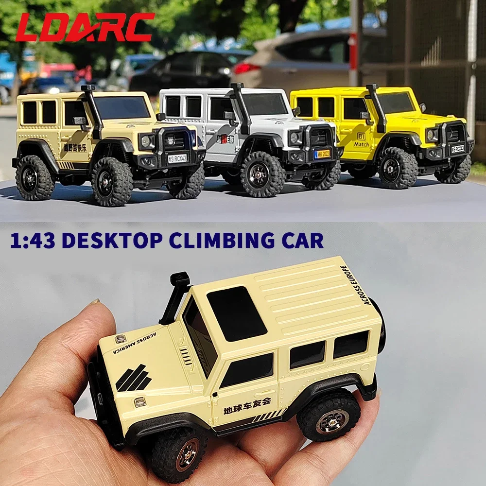 LDARC X43 Crawler RC 1:43 samochodowa pełny etat symulacyjna RTR 4WD zdalnie sterowana Mini pojazd wspinaczkowy zabawki dla dorosłych dzieci