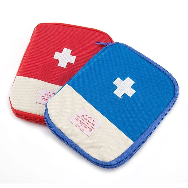 Outdoor First Aid Kit Bag Pouch Travel Outdoor Sports Emergency Kit Bag Small Pills Divider Storage Organizer