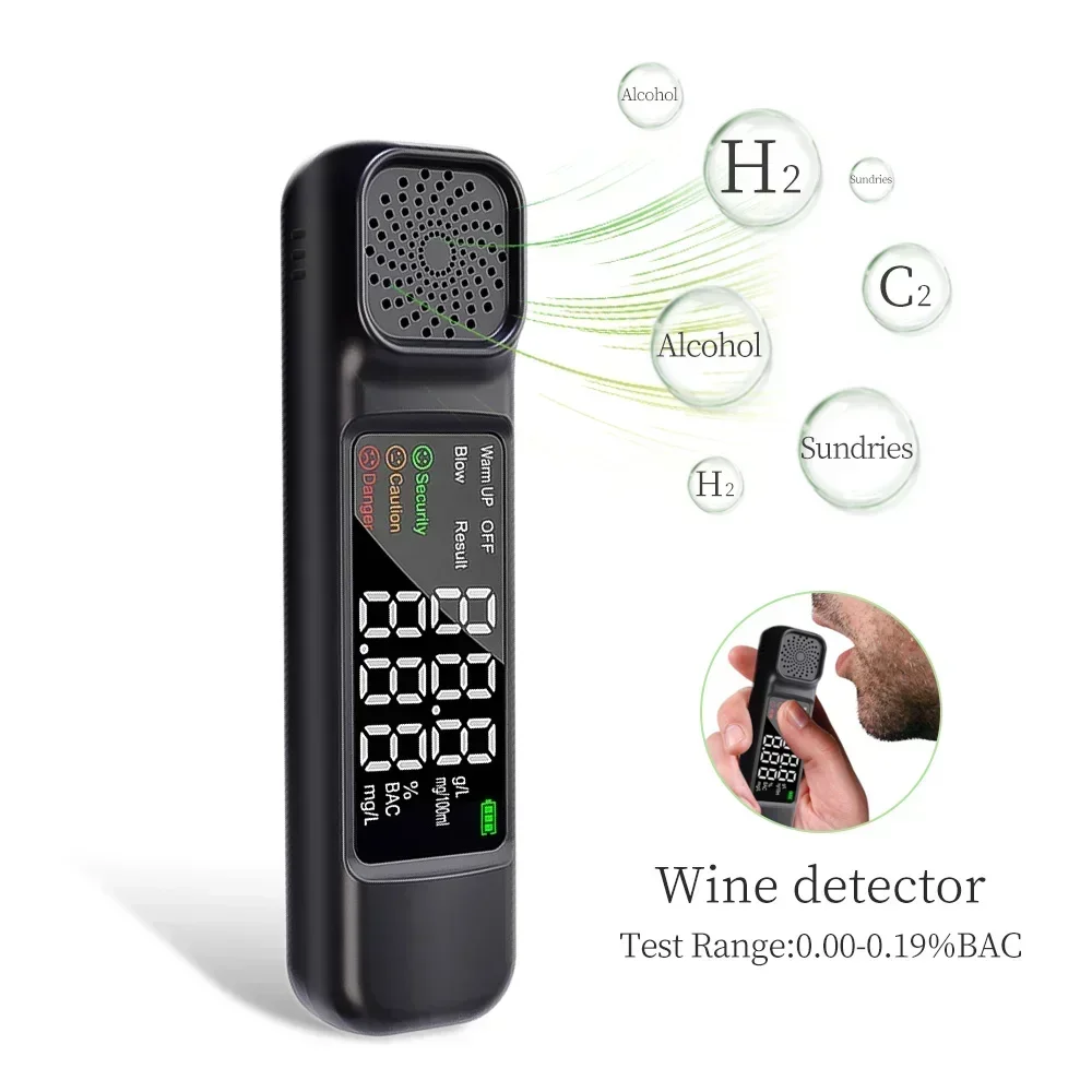 New Security Alcohol Breath Tester Breathalyzer Face Recognition With Printer