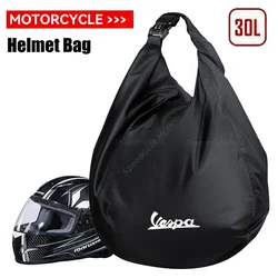 For Vespa LX LXV Sprint GTS GTV 50 150 250 300 300ie 30L Motorcycle Helmet Bag Waterproof Password Lock Anti-Theft Luggage