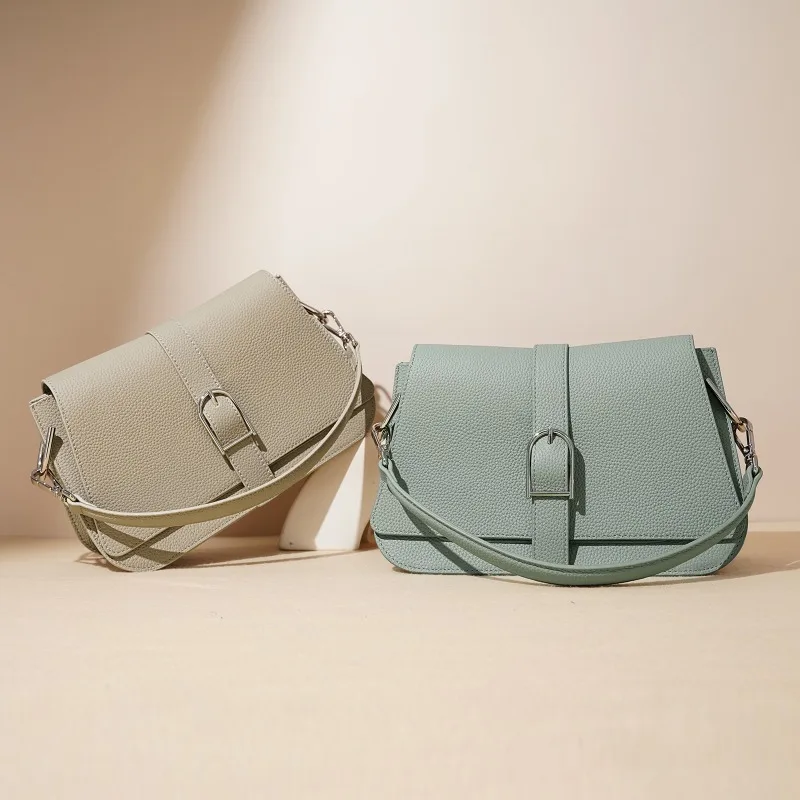 

Trendy Classic Ladies Leather Handbag High End Elegant Vintage Paris Crossbody Messenger Bag