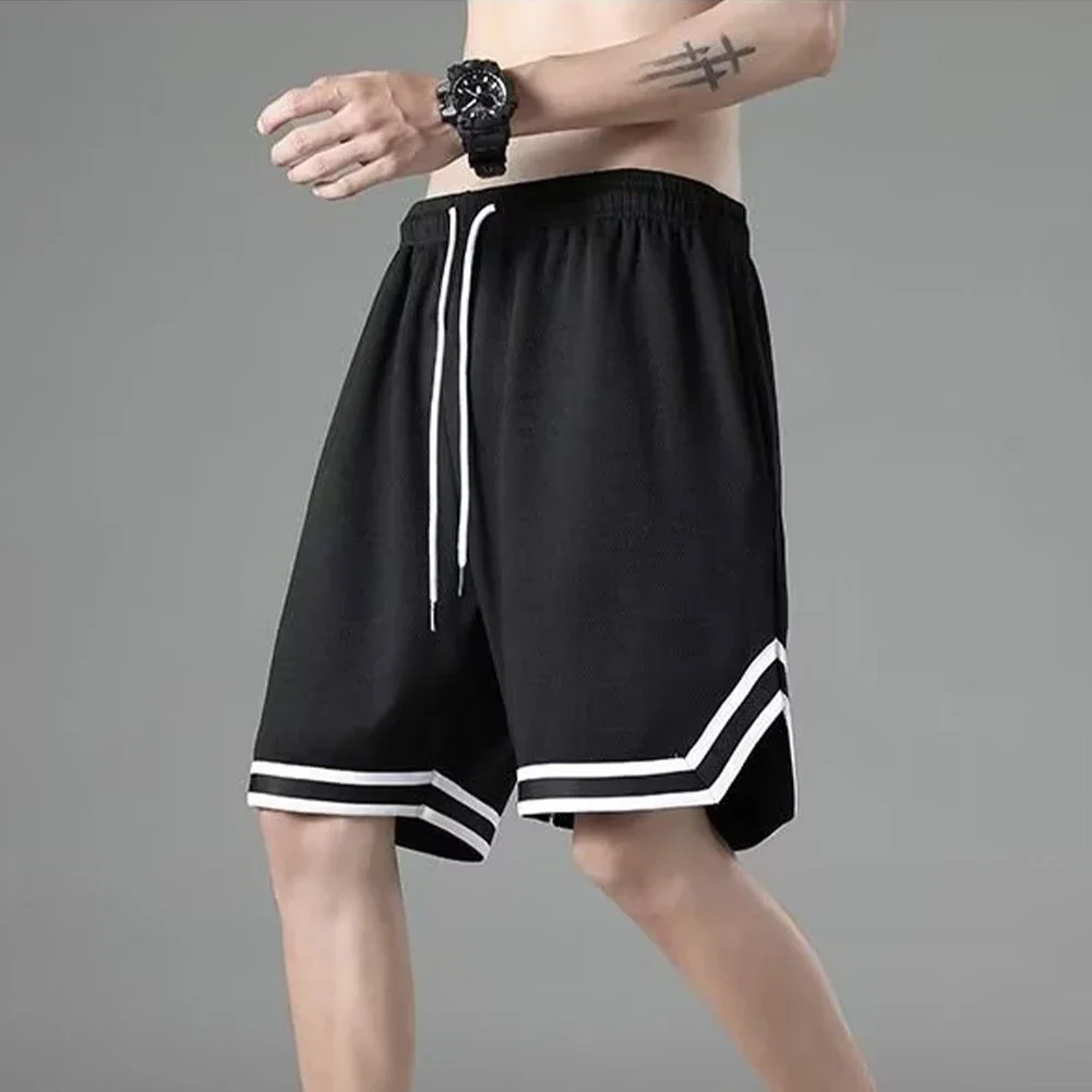 Summer Popular Short Pants Men Basketball Gym Shorts Casual Workout Loose Shorts Male Comfortable Drawstring Running Beachwear