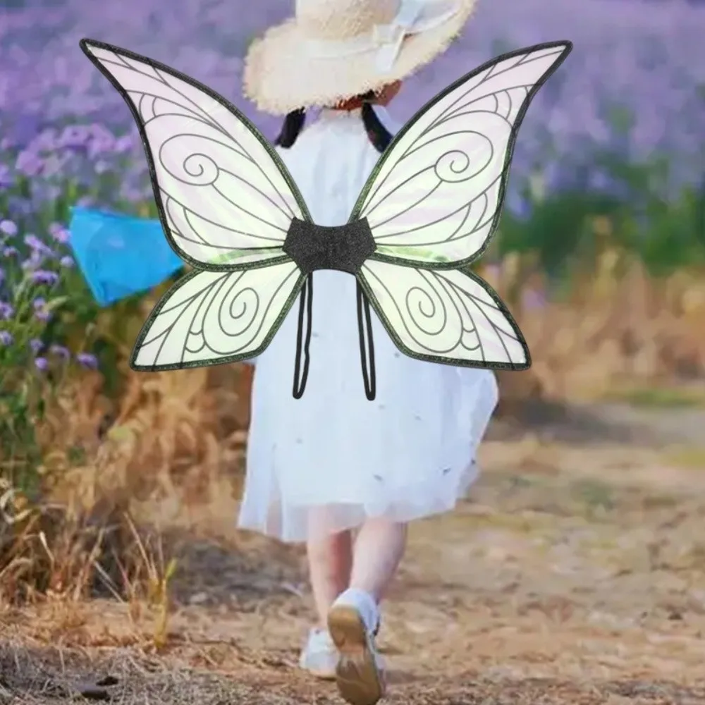 

Sparkly Gradient Butterfly Princess Wings Colorful Organza Fairy Butterfly Wings Elastic Straps Handmade Elf Wings