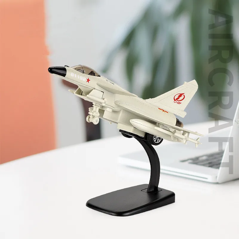 

1: 72 alloy pull back J10 fighter model,quality collection ornaments and gifts,simulation acousto-optic aircraft toys,wholesale