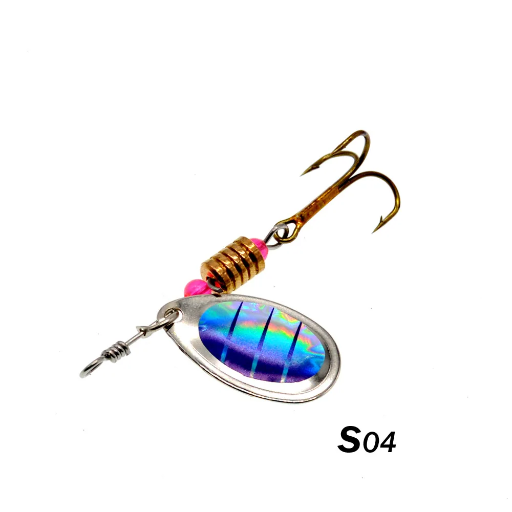 Angelköder Spinner Rotationslöffel 10-teiliges Köder-Set Compound Baits 3,5 g Spin Bait Drillinge – Detail 6