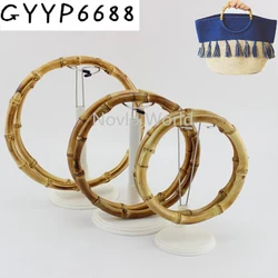 2-10-30pcs High quality Bamboo Purse Handle Frame Hanger Wholesale DIY Bamboo O Bag Handle Correas Para Bolsos Bamboo Bag Handle