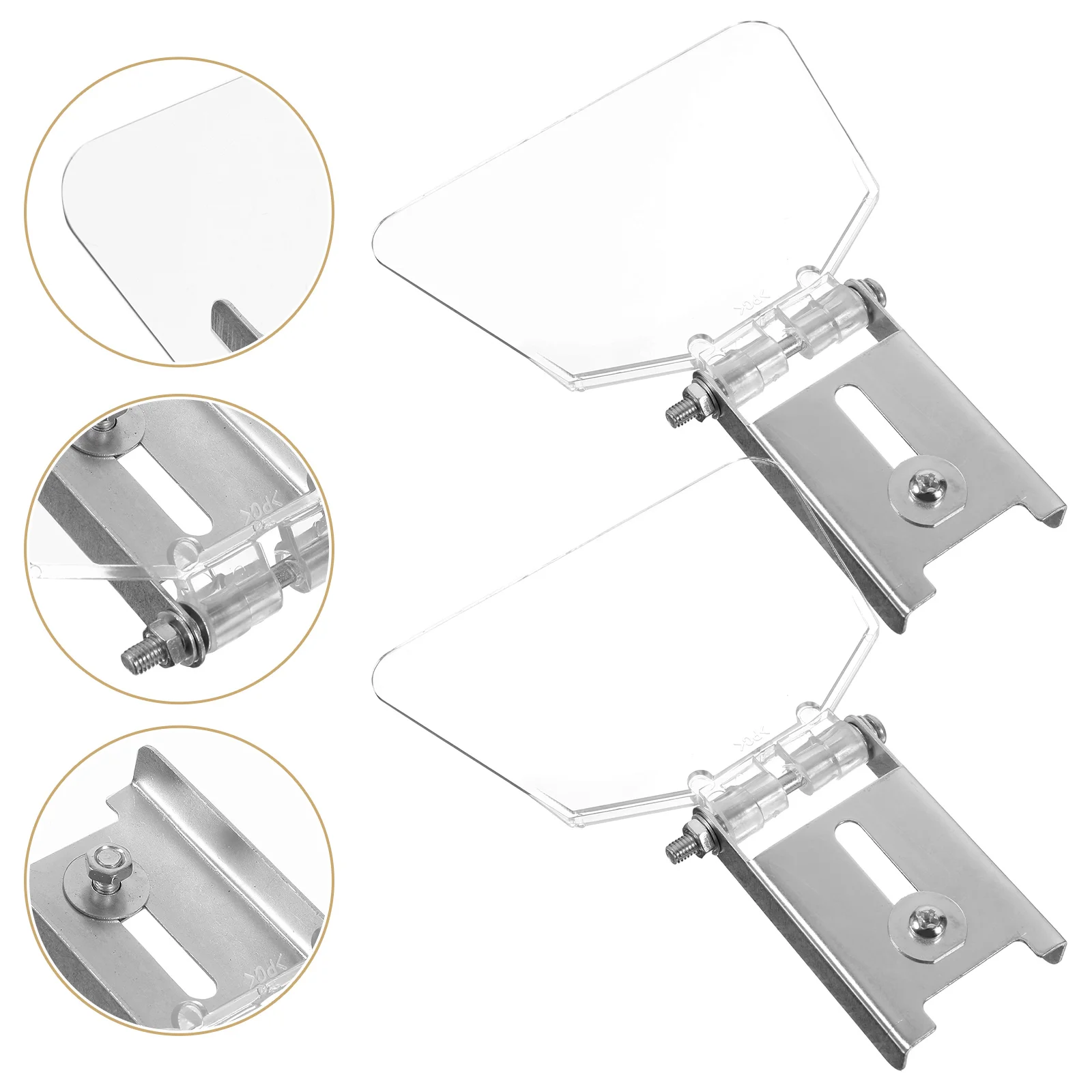 2pcs Bench Eyeshield Stainless Steel Attachment Tool Shield bench guard shield eye shield