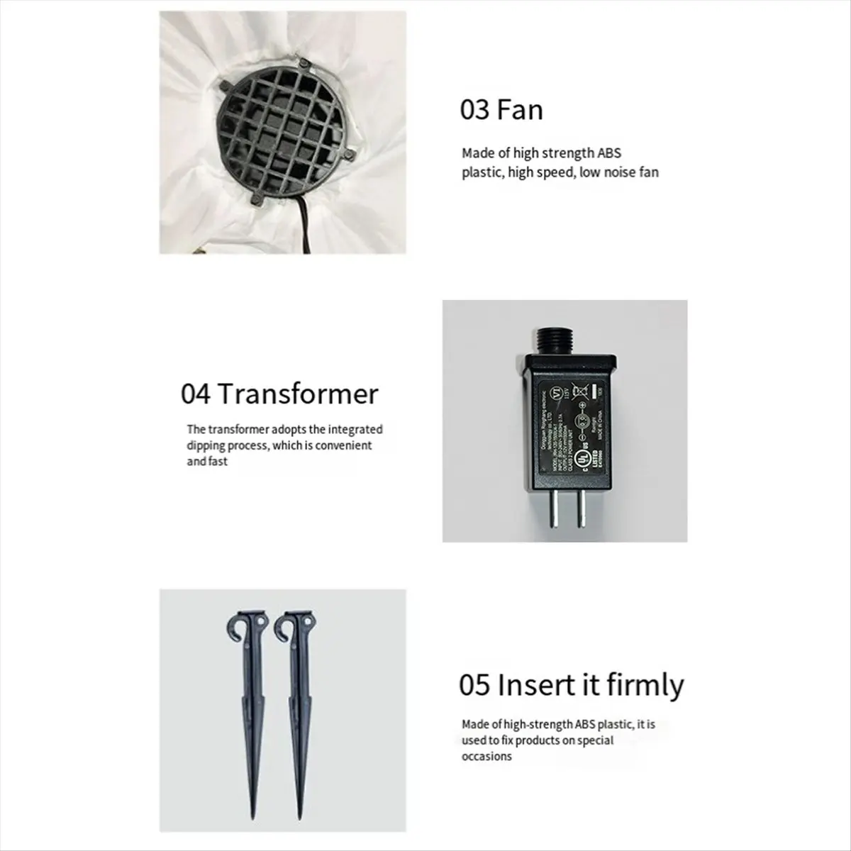 

BHBL Christmas Inflatable Snowmans with LED Light Decoration Christmas Outdoor Garden Gates Decoration Partys Props EU Plug