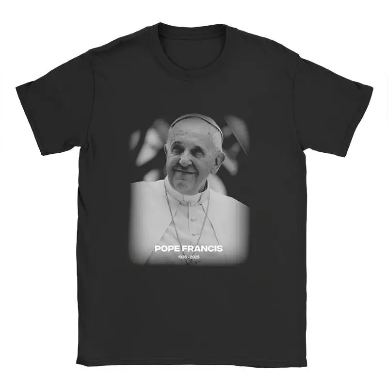 Pope Francis Memorial T Shirt 1936 Äì2025 S 3XL Catholic Leader