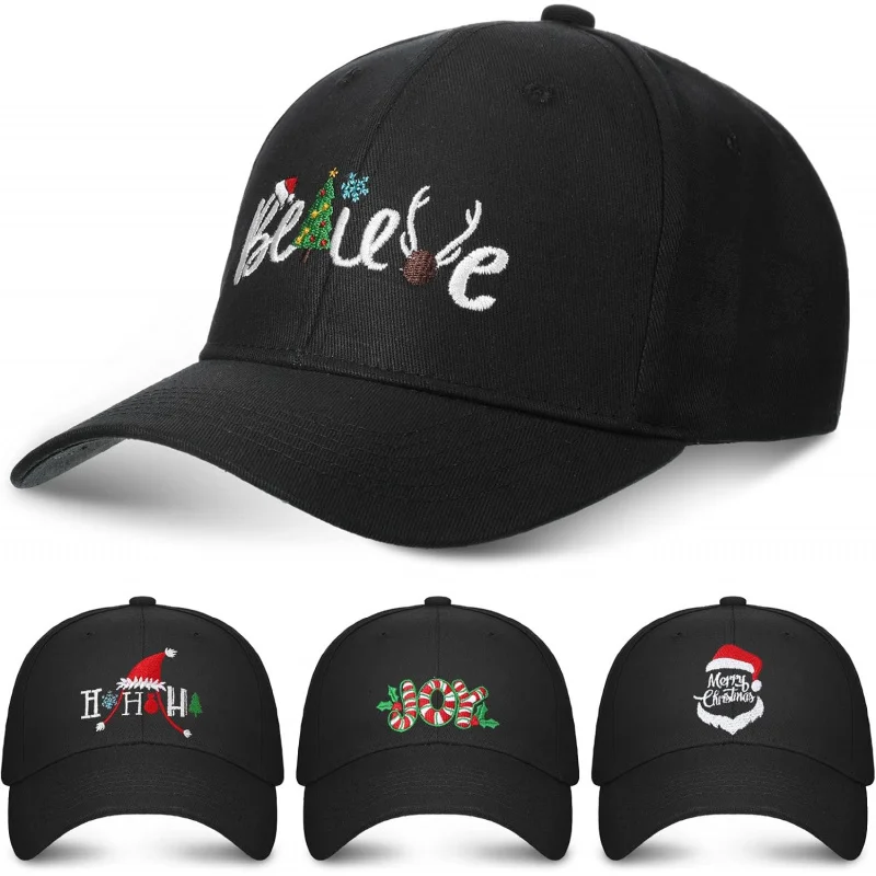 

Christmas baseball caps for men and women adjustable fun Christmas hats