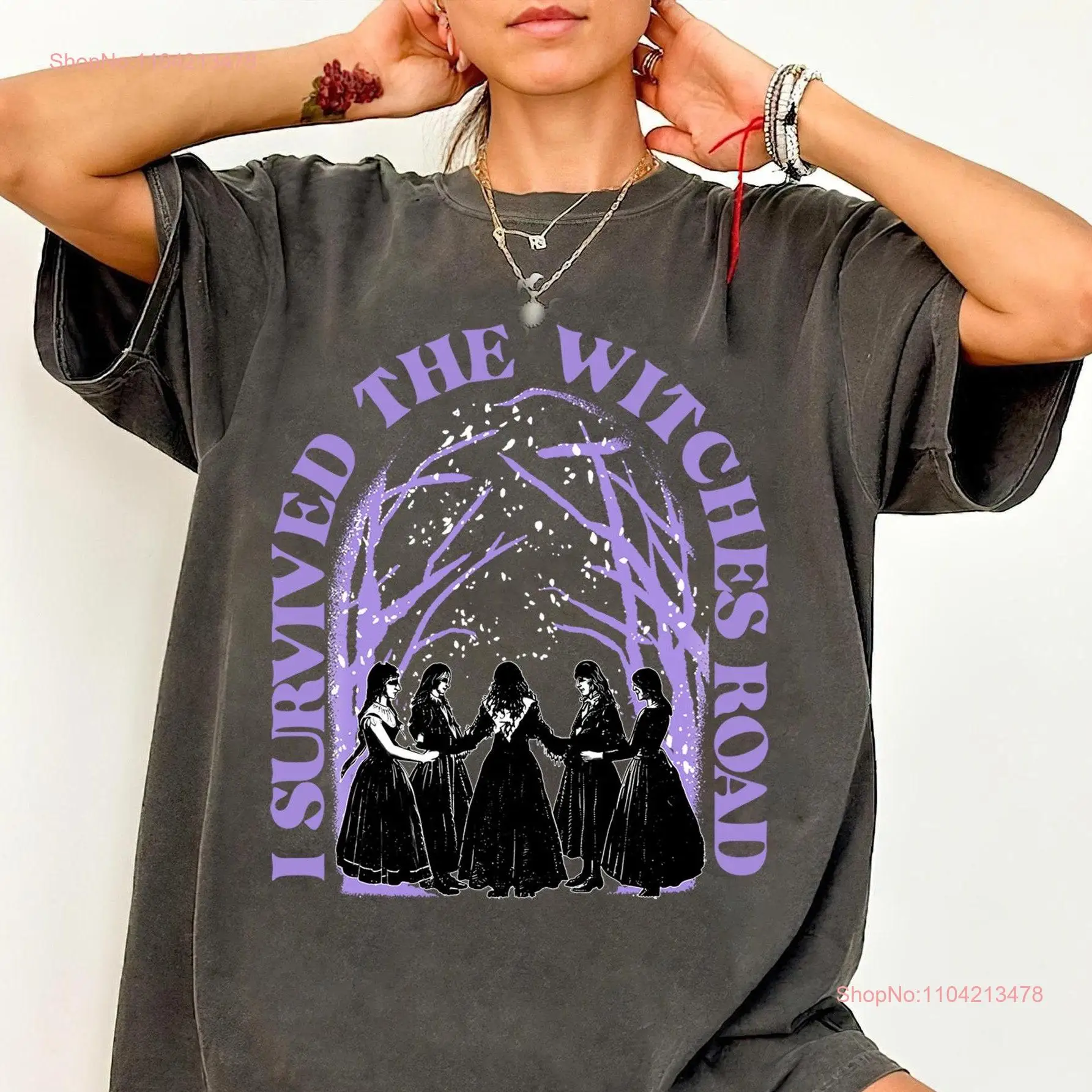 Agatha All Along I Survived the Witches Road T Shirt Wandavision Harkness long or short sleeves