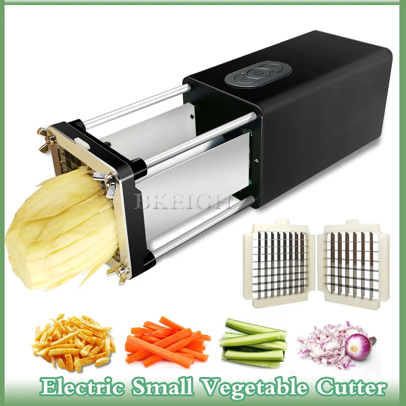 Household Electric Vegetable Slicer, Commercial Stainless Steel Potato Slicer, Electric French Fries Slicer